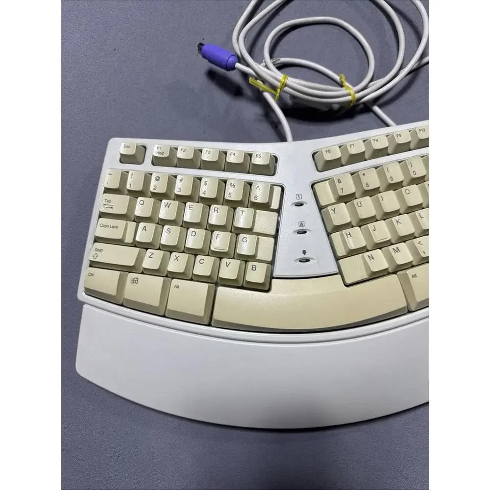 Microsoft Natural Keyboard Elite Ergonomic X03-51764 Wired PS/2 Keyboard White